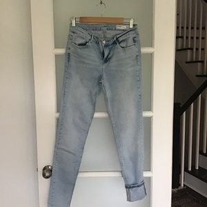 Blue wash denim